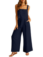 Sleeveless Camisole Wide Leg Pants Set
