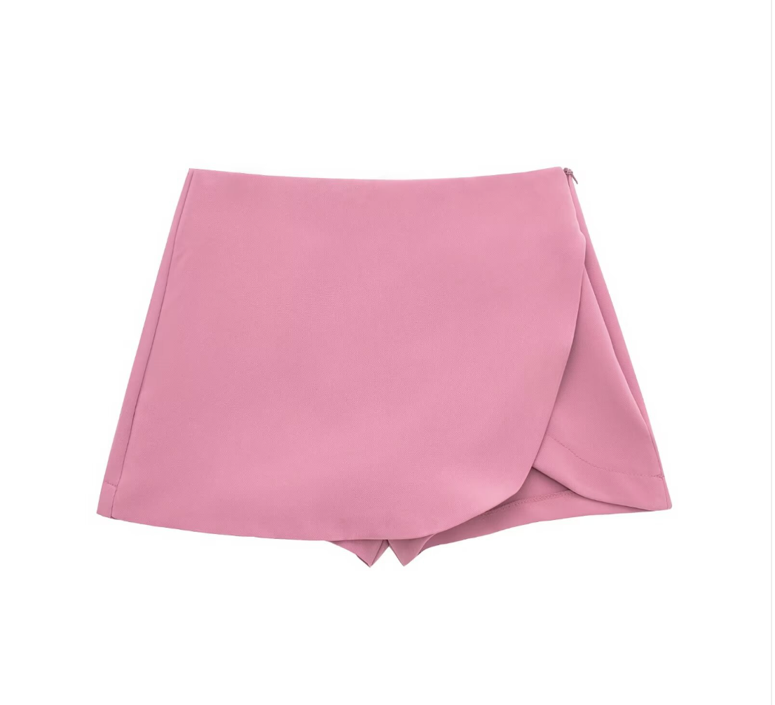 Women's High Waist Asymmetric Shorts