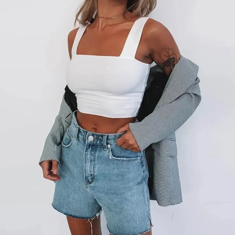 Women's Sexy Navel-Baring Camisole Top for Summer