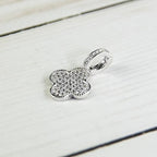 Pave Clover Pendant Necklace