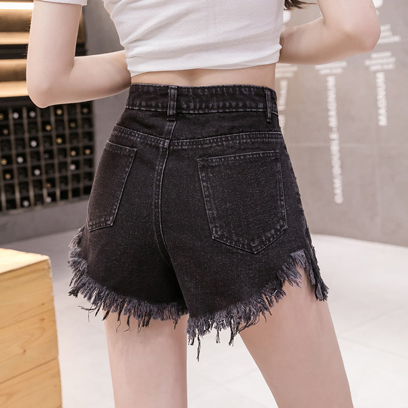 High-Waisted Wide-Leg Denim Shorts for Women 2020