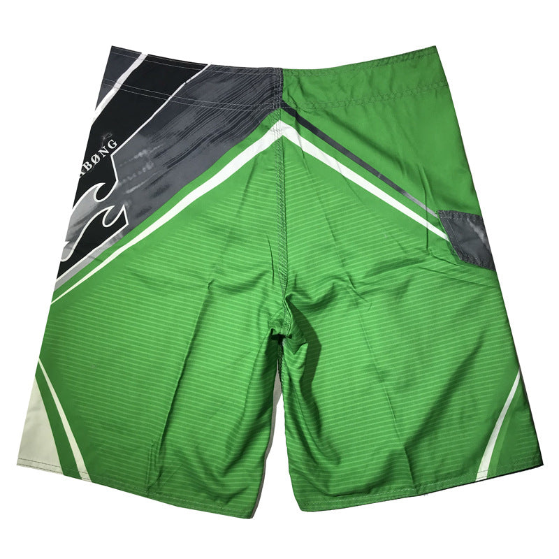 Green Quick Dry Summer Beach Surf & Swim Shorts