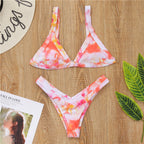 Triangle Cup High-Cut Bikini Set