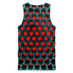 3D Creative Polka Dot Print Sleeveless Fitness Tank Top