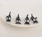 Cartoon Cat Ear Studs, Polymer Clay Earrings