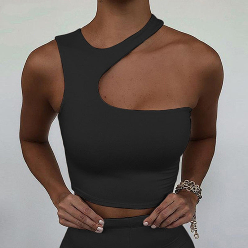 2023 Summer Women's Sexy Asymmetrical Sports Tank Top