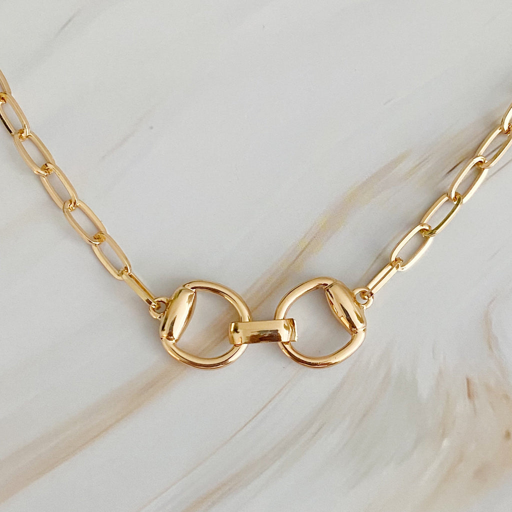 Equestrian Horsebit Chain Necklace