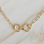 Equestrian Horsebit Chain Necklace