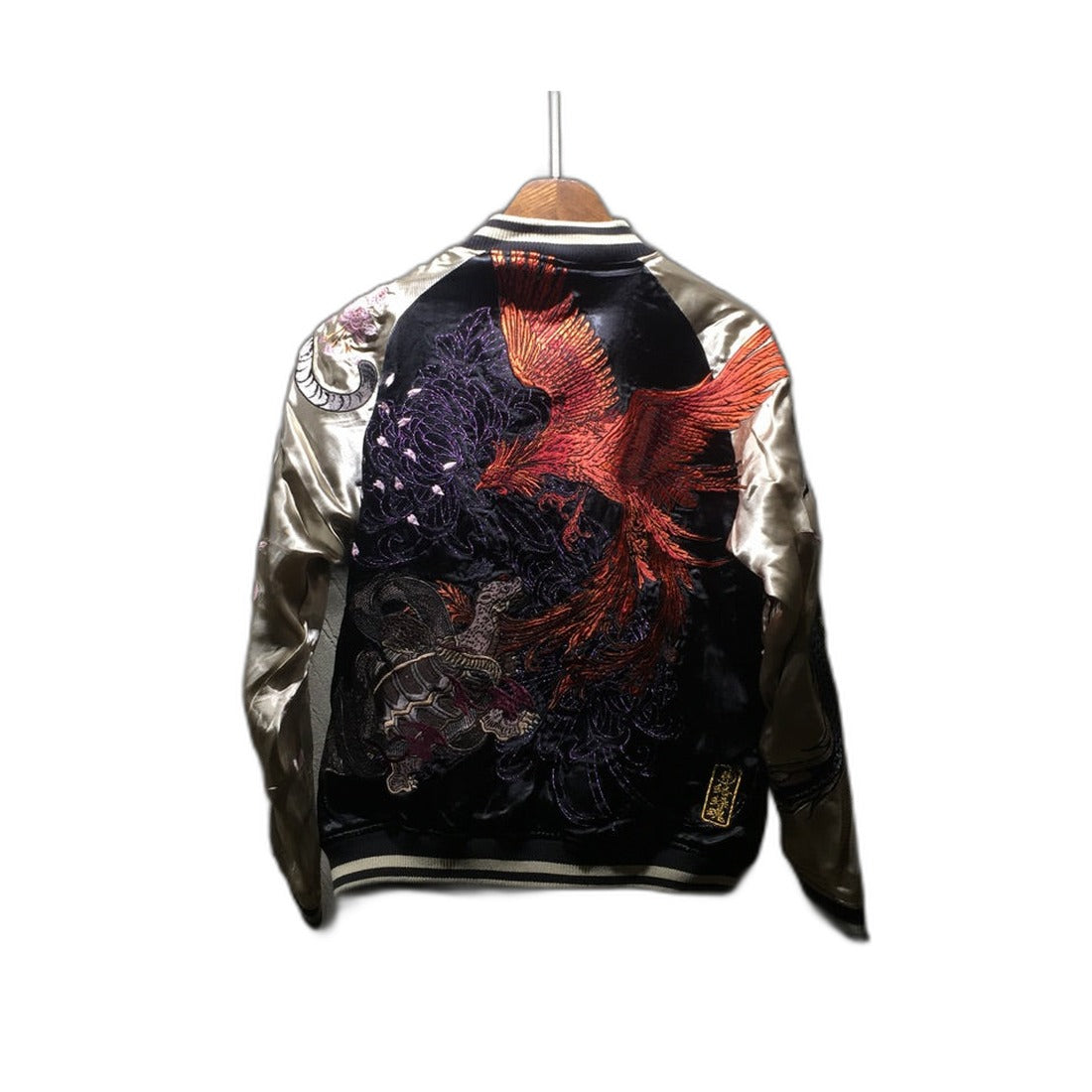 Men's Double-Sided Embroidered Jacket with Four Gods