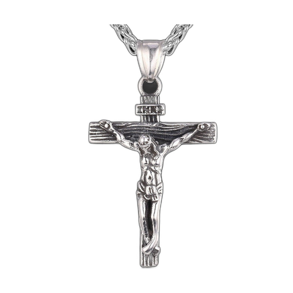 Jesus Crucifix Cross Pendant Necklace | Christian Jewelry