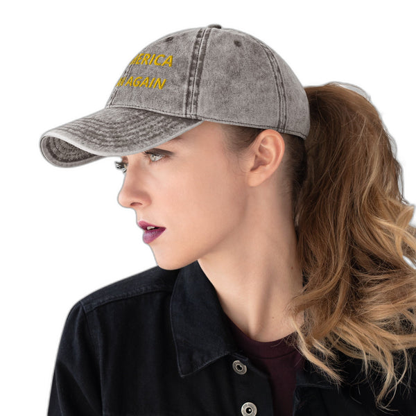 MACA Vintage Hut – Make America Christian Again (Grau)